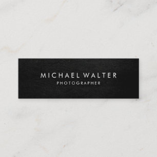 Professional Minimalist Faux Leather Mini Business Card