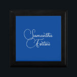 Professional minimalist handwriting name blue gift box<br><div class="desc">Plain Minimalist Modern Designs. They're all simple,  attractive,  unique.</div>