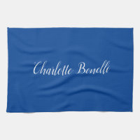 Professional Minimalist Handwriting Name Blue