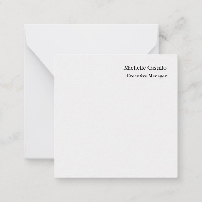 Professional Minimalist Light Grey Card (Front)