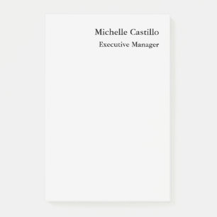 Professional Minimalist Light Grey Post-it Notes