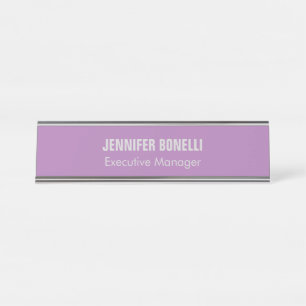 Professional minimalist modern add your name desk name plate