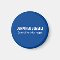 Professional minimalist modern blue add your name