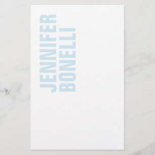 Professional minimalist modern bold blue white stationery