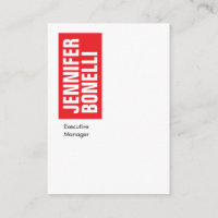 Professional minimalist modern bold red white