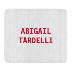 Professional minimalist modern custom plain name cutting board