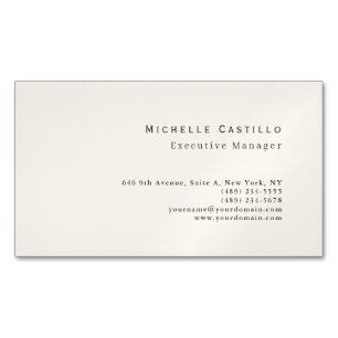 Professional Minimalist Modern Magnetic Business Card