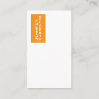 Professional minimalist modern orange white