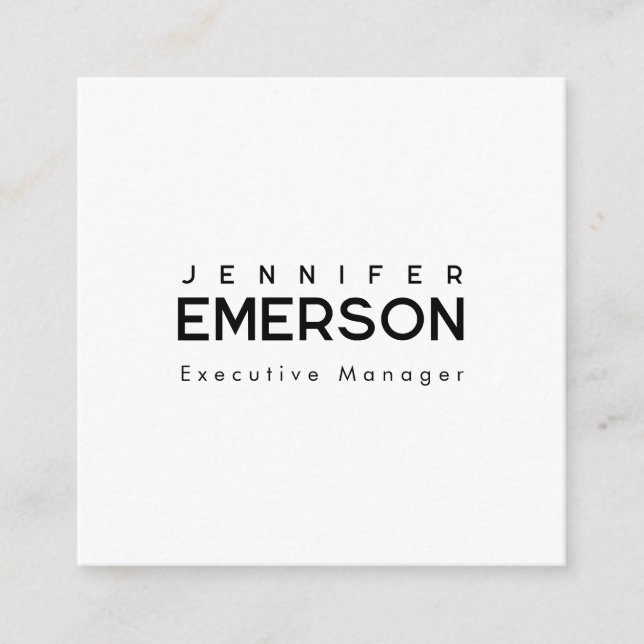 Professional minimalist modern plain  enclosure card (Front)