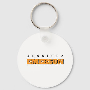 Professional minimalist modern plain  key ring