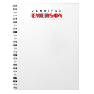 Professional minimalist modern plain  notebook