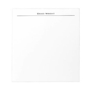 Professional Minimalist Modern Plain Notepad