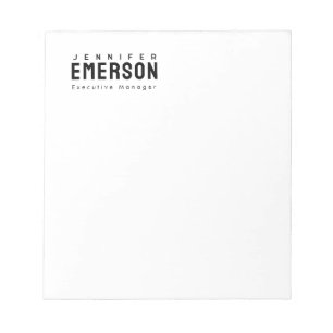 Professional minimalist modern plain  notepad