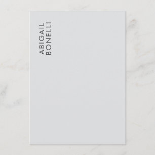 Professional minimalist modern plain own name enclosure card