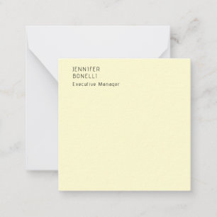 Professional minimalist modern trendy cream color card