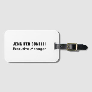 Professional minimalist modern trendy luggage tag