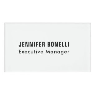 Professional minimalist modern trendy name tag