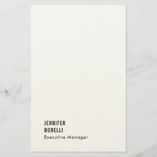 Professional minimalist modern trendy stationery