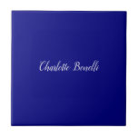 Professional Minimalist Navy Blue Tile<br><div class="desc">You Can Easily Change the Fonts,  Bacground Image and Colour,  Letter Characters.</div>