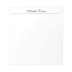 Professional Minimalist Plain Classical Handwrite Notepad