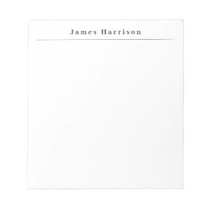 Professional Minimalist Plain Classical Notepad
