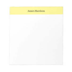Professional Minimalist Plain Classical Notepad