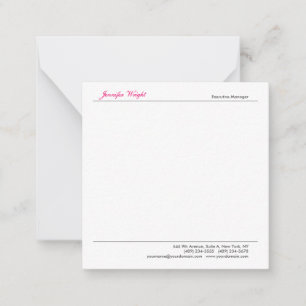 Professional minimalist plain elegant calligraphy card
