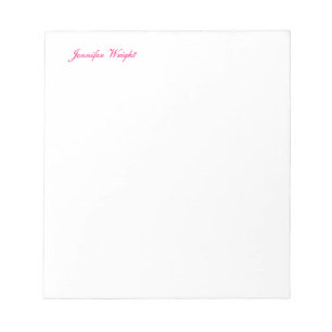 Professional minimalist plain elegant calligraphy notepad