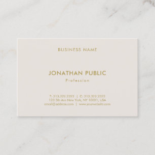 Professional Minimalist Plain Fashionable Modern Business Card