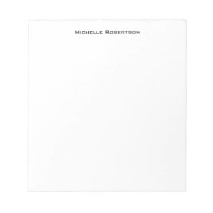 Professional Minimalist Plain Simple Modern Notepad