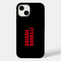 Professional minimalist red black modern