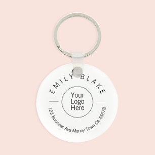 Professional Minimalist Scannable QR Code Key Ring