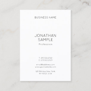 Professional Minimalist Template Modern Elegant Business Card