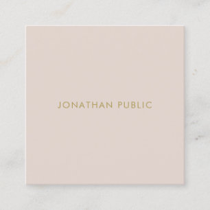 Professional Minimalist Template Modern Elegant Square Business Card