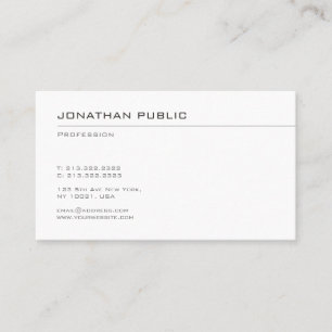 Professional Minimalist Template Modern Popular Business Card