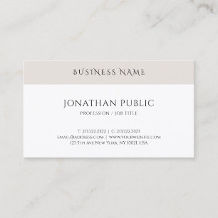 Professional Minimalist Template Modern Simple Top Business Card
