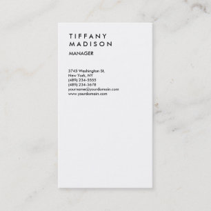Professional Minimalist Trendy Stylish Business Card