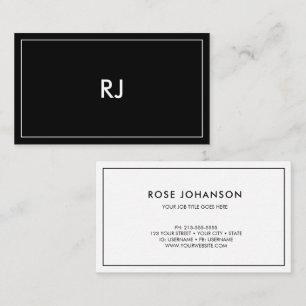 Professional Minimalist Two Tone Consultant Business Card