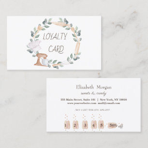 Professional Mixer Pastry Hand Tools Loyalty Card