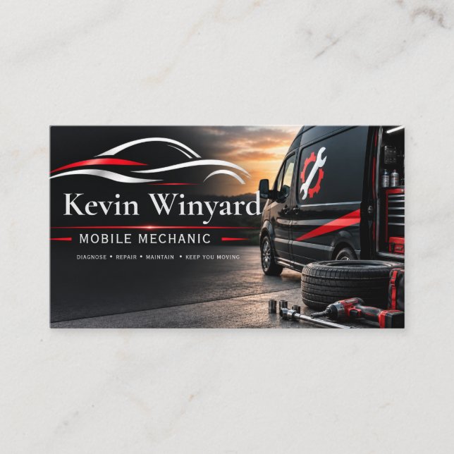 Professional Mobile Mechanic Card (Front)