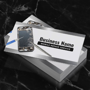 Professional Mobile Phone Repair Service Business Card