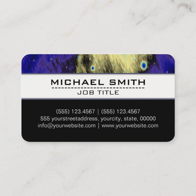 Professional Modern Abstract Art Elegant #19 Business Card (Back)