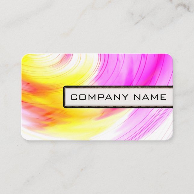 Professional Modern Abstract Art Elegant #3 Business Card (Front)