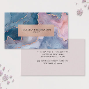 Professional Modern Agate Marble Gold Business Card