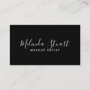 Professional Modern Black and White Appointment Card