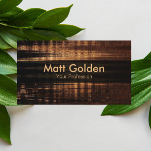Professional Modern Black & Brown Business Card
