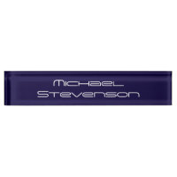 Professional Modern Blue Business Desk Nameplate