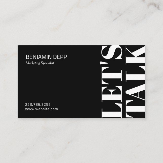 Professional Modern Business Card (Front)