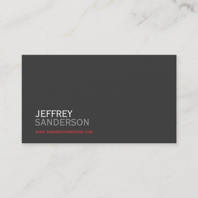Professional Modern Business Card (Front)