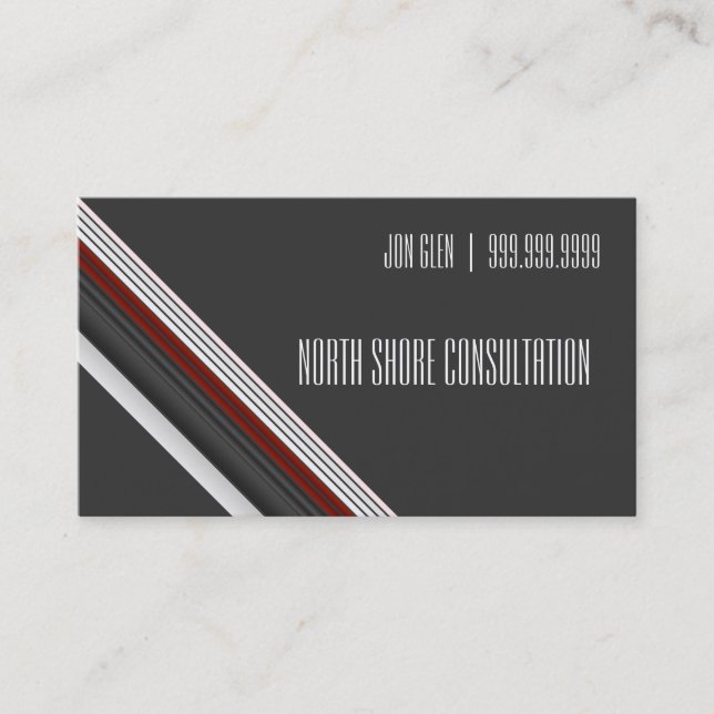 Professional Modern Business Card Consultant (Front)